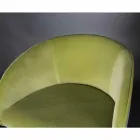 Upholstered and Upholstered Stool with Metal Structure Made in Italy - Antwerp Viadurini