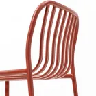 Stackable Outdoor Metal Stool Made in Italy 2 Pieces - Simply Viadurini