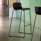 Stackable Stool in Metal and Polypropylene Made in Italy, 2 Pieces - Charla Viadurini