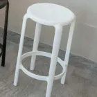 Stool in Polypropylene Reinforced with Fiberglass in Different Colors - Neev Viadurini