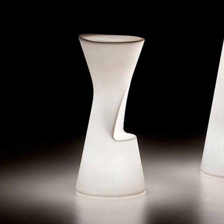 Luminous Outdoor Stool in Polyethylene with LED Made in Italy - Desmond Viadurini