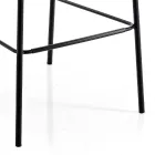 Modern Kitchen Stool in Colorful Designer Quilted Velvet - Scarat Viadurini