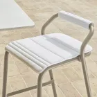 Outdoor Stool with Pillows Included Made in Italy - Noss by Varaschin Viadurini