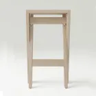 Folding and Stackable Stool in Solid Ash - Write Viadurini