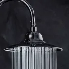 Classic Steel Shower Head with Brass Shower Arm Made in Italy - Jeko Viadurini