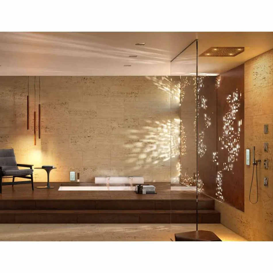 Shower head with chromotherapy two modern design Dream jets Viadurini