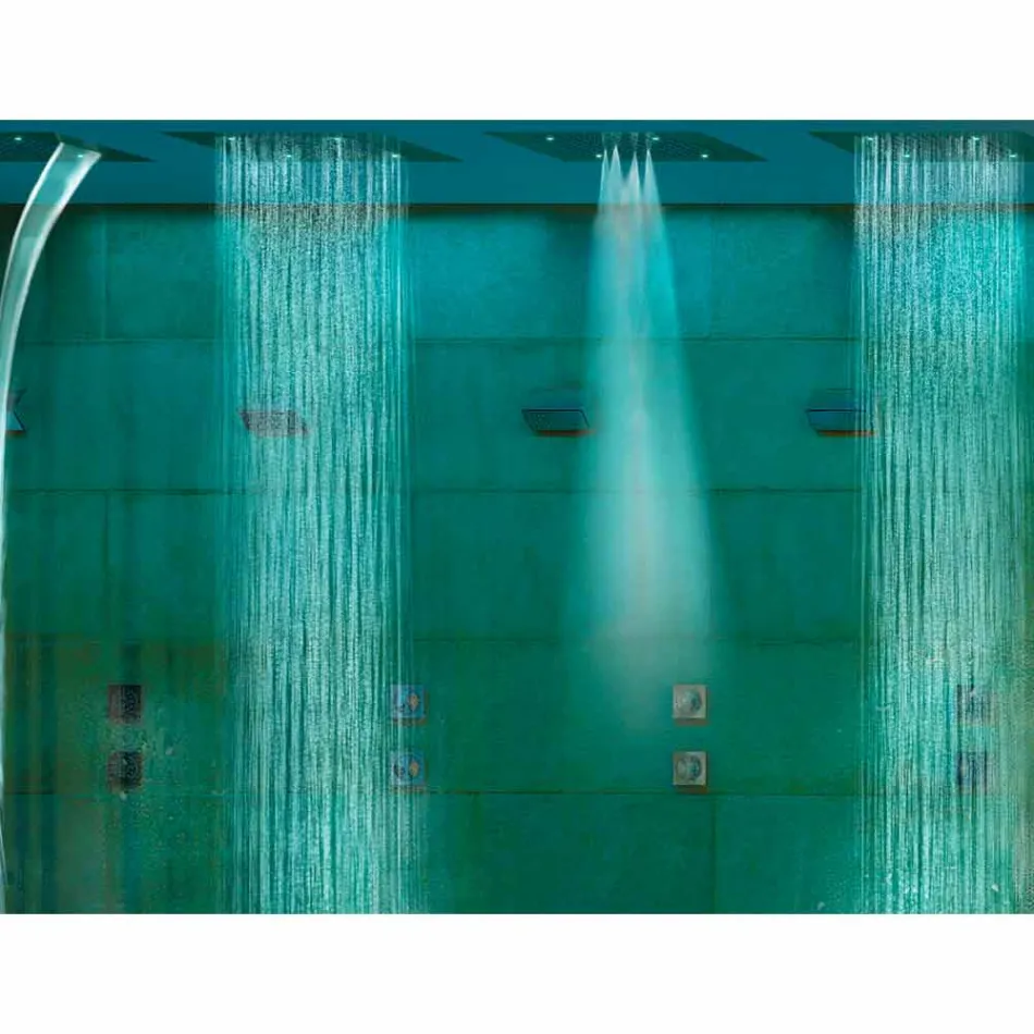 Shower head with chromotherapy two modern design Dream jets Viadurini