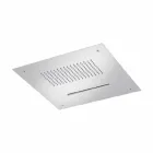 Steel Ceiling Shower Head with Double Jet Made in Italy - Quinto Viadurini