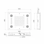 Steel Shower Head with Chromotherapy and Bluetooth Made in Italy - Elbo Viadurini