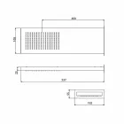 Steel Shower Head with Rain Jet Made in Italy - Nairobi Viadurini