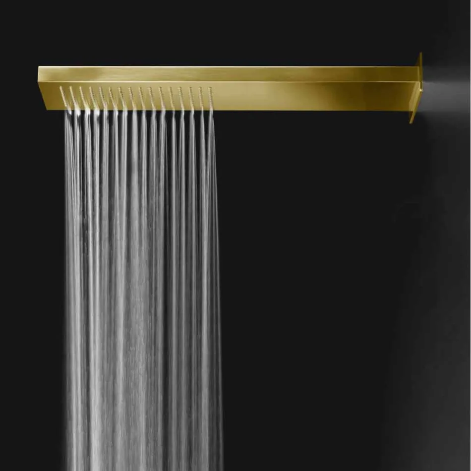Steel Shower Head with Rain Jet Made in Italy - Nairobi Viadurini