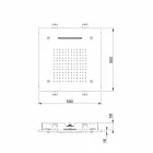 Stainless Steel Shower Head with Chromotherapy Made in Italy - Solver Viadurini