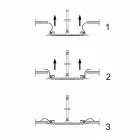 Round Ceiling Shower Head in Modern Steel Made in Italy - Damian Viadurini