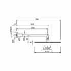 Round Shower Head in Stainless Steel and Brass Made in Italy - Aurelio Viadurini