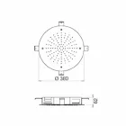 Round Single Jet Shower Head in Stainless Steel Made in Italy - Sulfur Viadurini