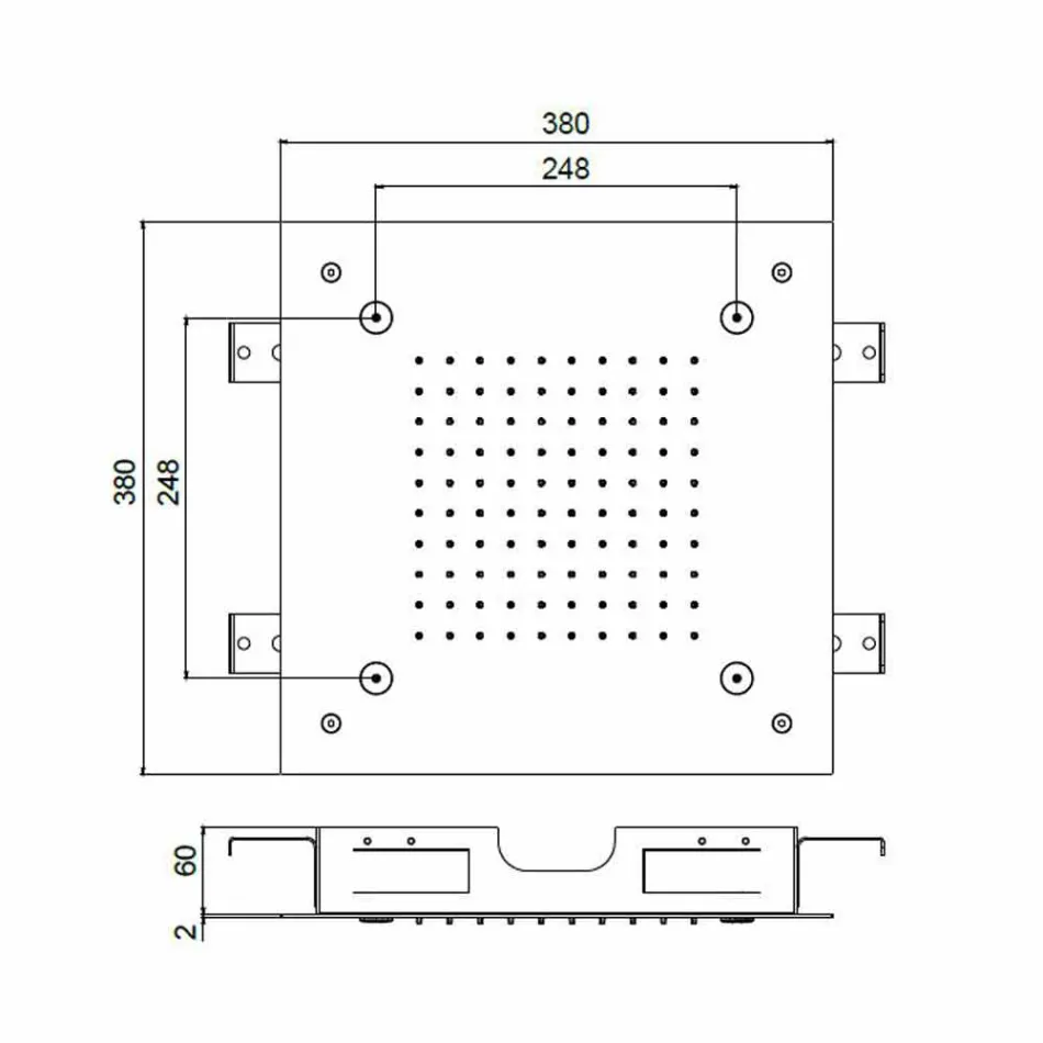 Steel Showerhead with Rain Jet and Nebulizers Made in Italy - Selmo Viadurini