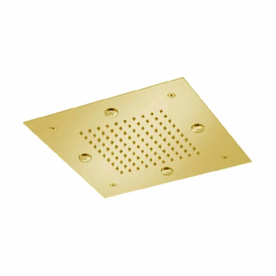 Steel Showerhead with Rain Jet and Nebulizers Made in Italy - Selmo Viadurini