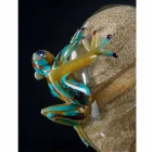 Egg Shaped Glass Ornament with Frogs Made in Italy - Huevo Viadurini