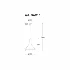 Design Suspension in Aluminum Made in Italy - Cappadocia Aldo Bernardi Viadurini