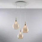 Iron Pendant Lamp with Pyrex Glass Made in Italy for Interior Decorating - Amazonia Viadurini