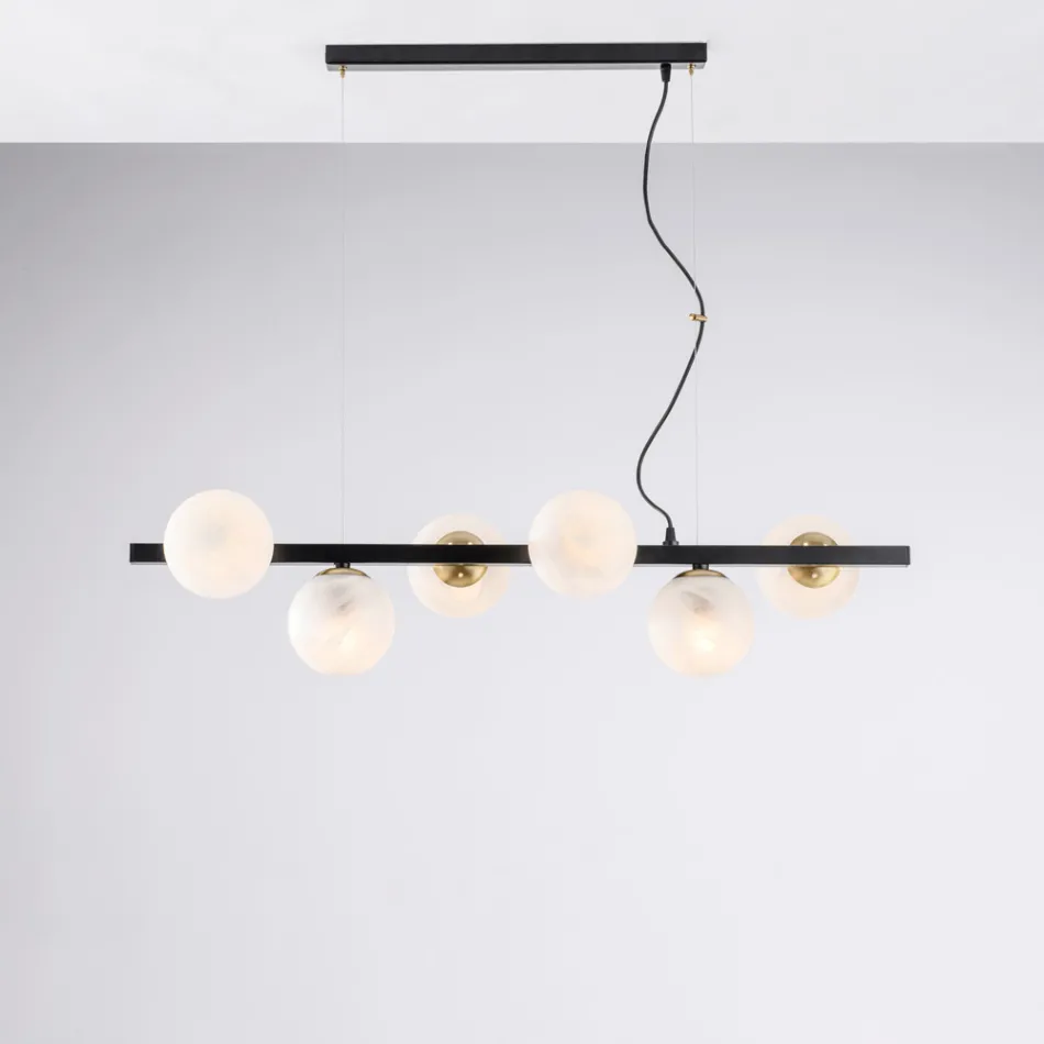 Lacquered Iron Pendant Lamp Made in Italy for Interior Decorating - Berlin Viadurini