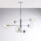 Made in Italy Iron Pendant Lamp for Interior Decorating - Creta Viadurini