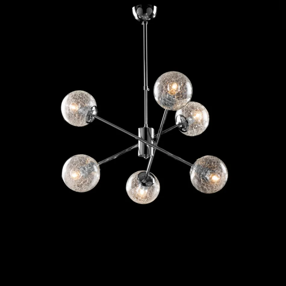 Made in Italy Iron Pendant Lamp for Interior Decorating - Monaco Viadurini