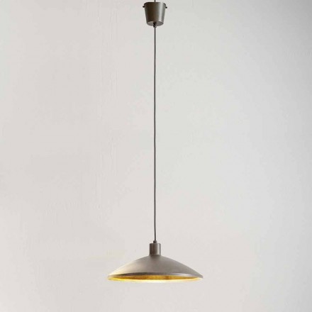 Modern Suspension in Antique Steel Diameter 475 mm - Materia Aldo Bernardi Viadurini