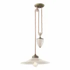 ceramic suspension and downs Britney Ferroluce antique brass Viadurini