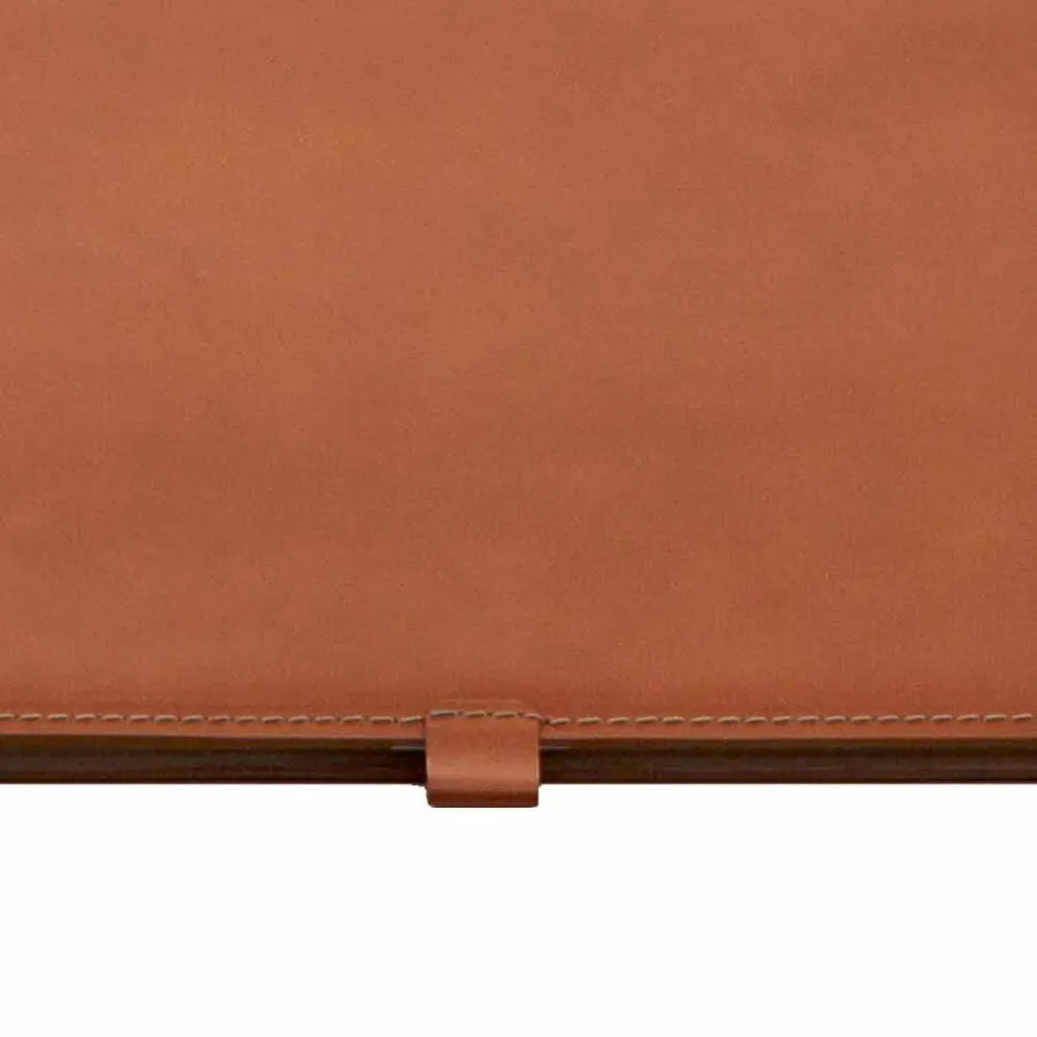 Design Desk Pad in Regenerated Openable Leather Made in Italy - Aristotle Viadurini