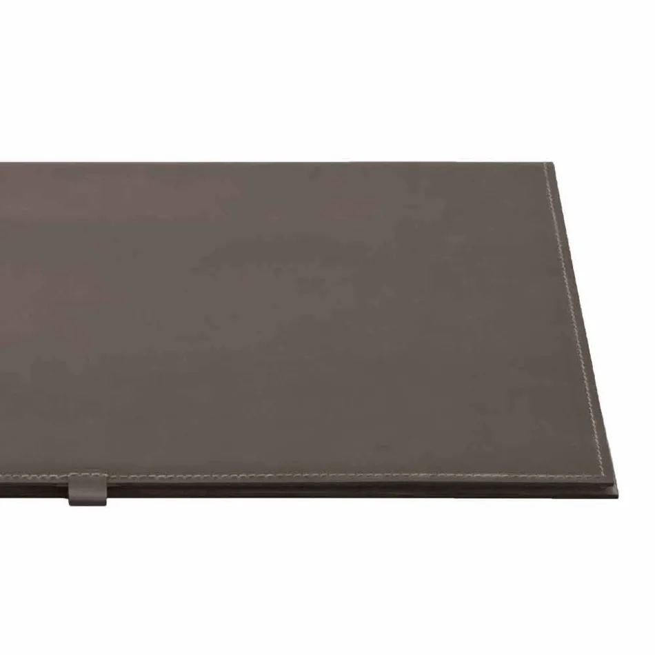 Design Desk Pad in Regenerated Openable Leather Made in Italy - Aristotle Viadurini