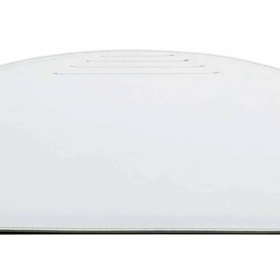 Regenerated Leather Desk Pad with Pen Stop Seams Made in Italy - Medea Viadurini