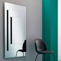 Three-Layer Wall Mirror and Black Structure Italian Design - Plaudio
