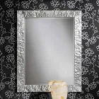 Hand made Antonio Antonio fir wood silver gold wall mirror Viadurini