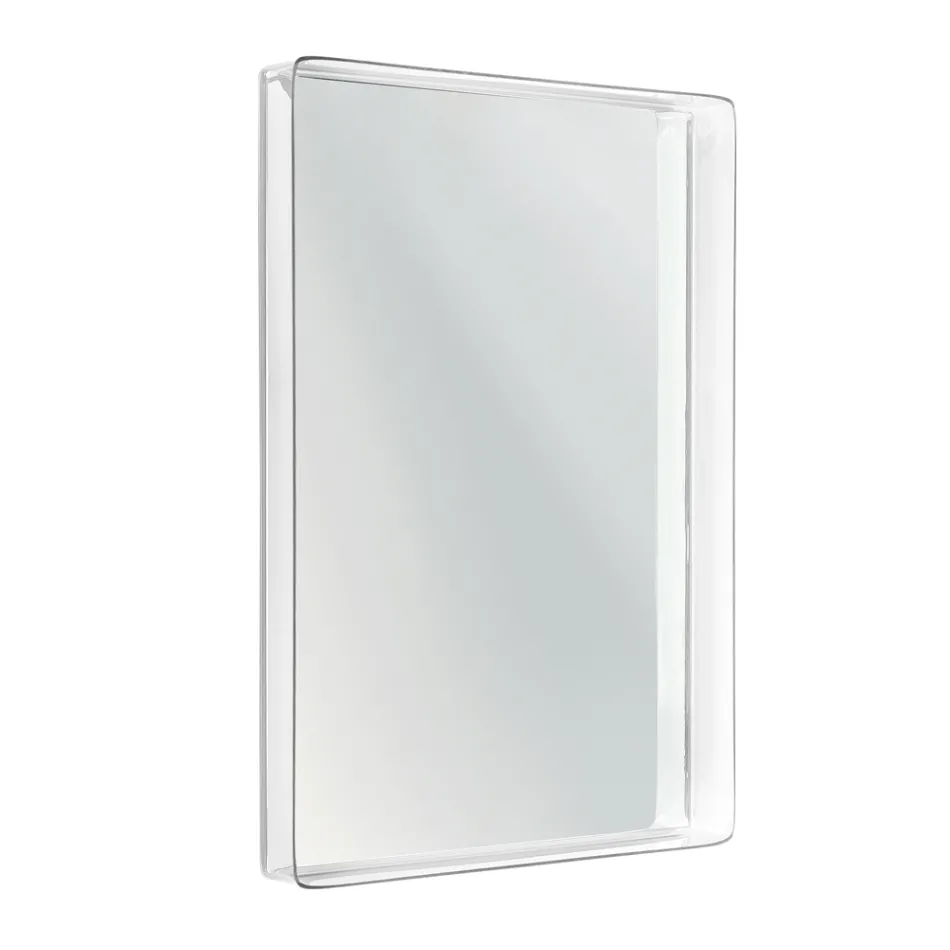 Wall Mirror with Shelf Frame in Colored Plexiglass - Orvieto Viadurini