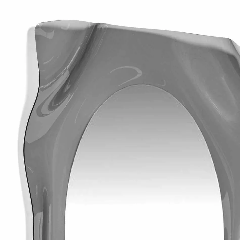 Contemporary Smoke Diva wall-hung mirror made in Italy Viadurini