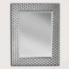 Silver or gold wall mirror made in Italy Giuseppe Viadurini