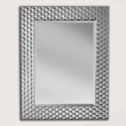 Silver or gold wall mirror made in Italy Giuseppe Viadurini