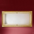 Rectangular wooden wall mirror, produced in Italy, Raffaello 
