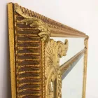 Rectangular wall mirror in wood, produced in Italy, Valentino Viadurini