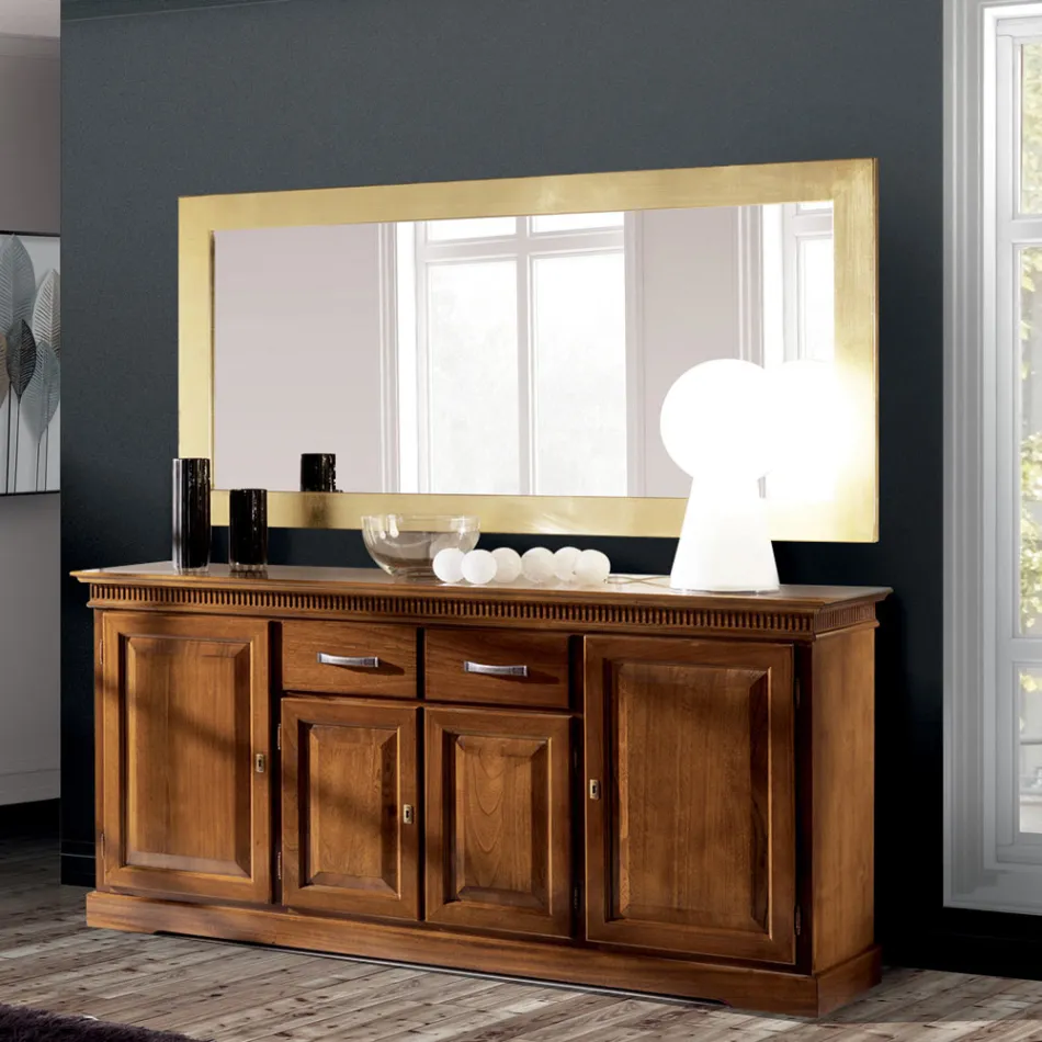 Mirror with Frame in Different Finishes Made in Italy - Belenus Viadurini