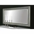 Claudio hand made modern wood wall mirror with modern design Viadurini