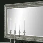 Claudio hand made modern wood wall mirror with modern design Viadurini