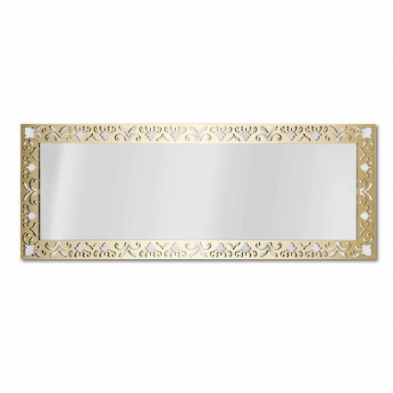 Wall Mirror in Plexiglass Gold Silver or Bronze with Frame - Nectar Viadurini