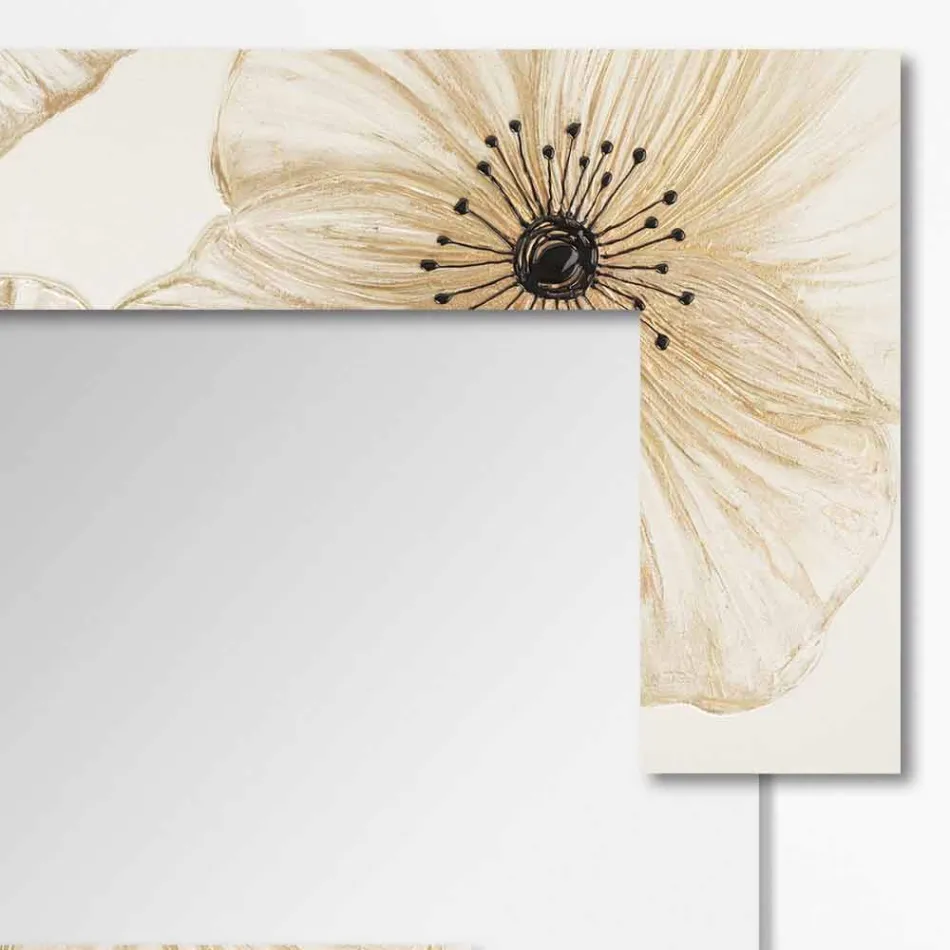 Modern wall mirror in resin produced in Italy Sacile Viadurini