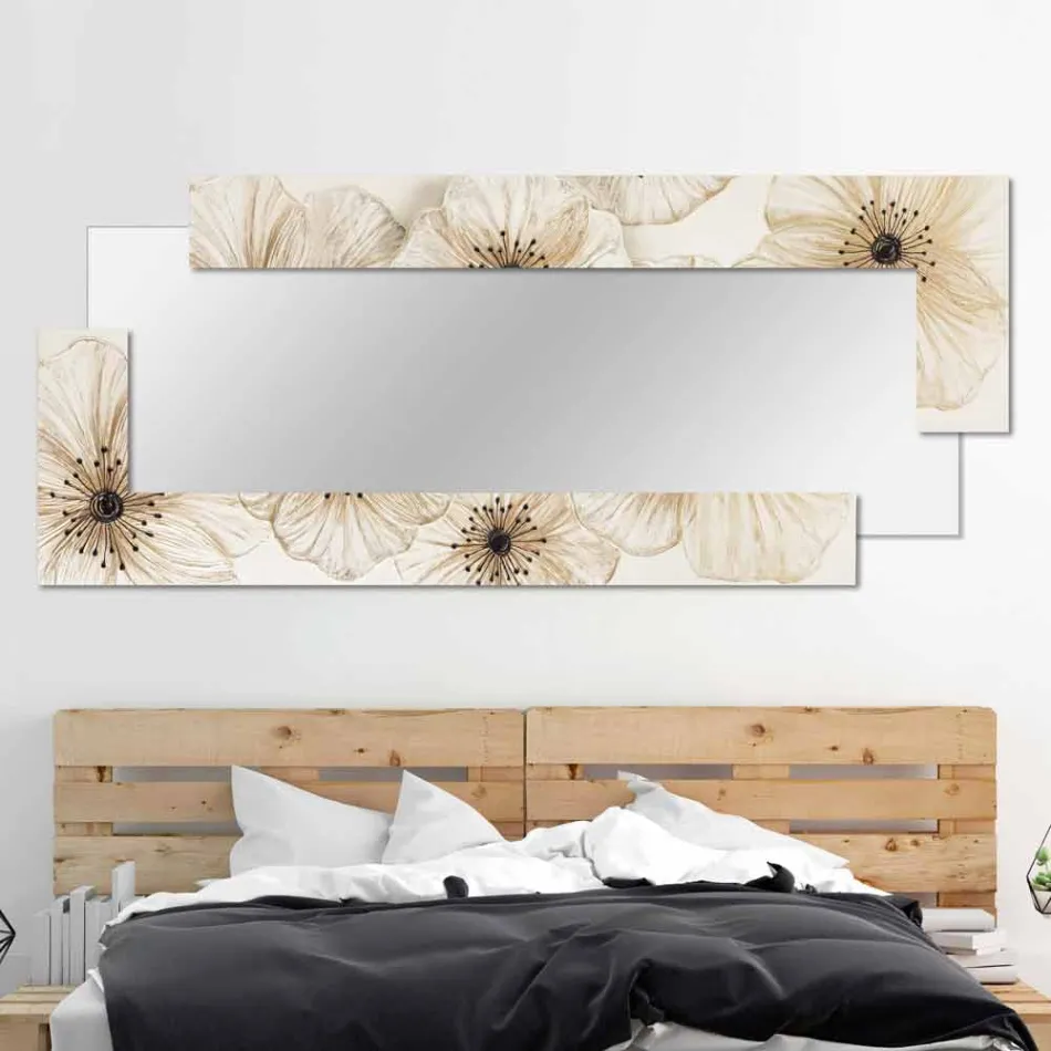 Modern wall mirror in resin produced in Italy Sacile Viadurini