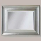 Gold, silver wall mirror made of fir wood Made Italy Silvio Viadurini