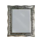 Mirror in Silver Leaf and Ground Mirror Made in Italy - Rongo Viadurini