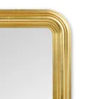 Hand Decorated Wooden Mirror in Gold Leaf Made in Italy - Navona Viadurini
