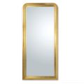 Hand Decorated Wooden Mirror in Gold Leaf Made in Italy - Navona